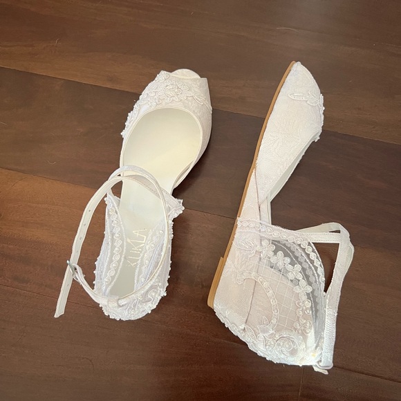 Wedding wedge heels - Picture 2 of 8